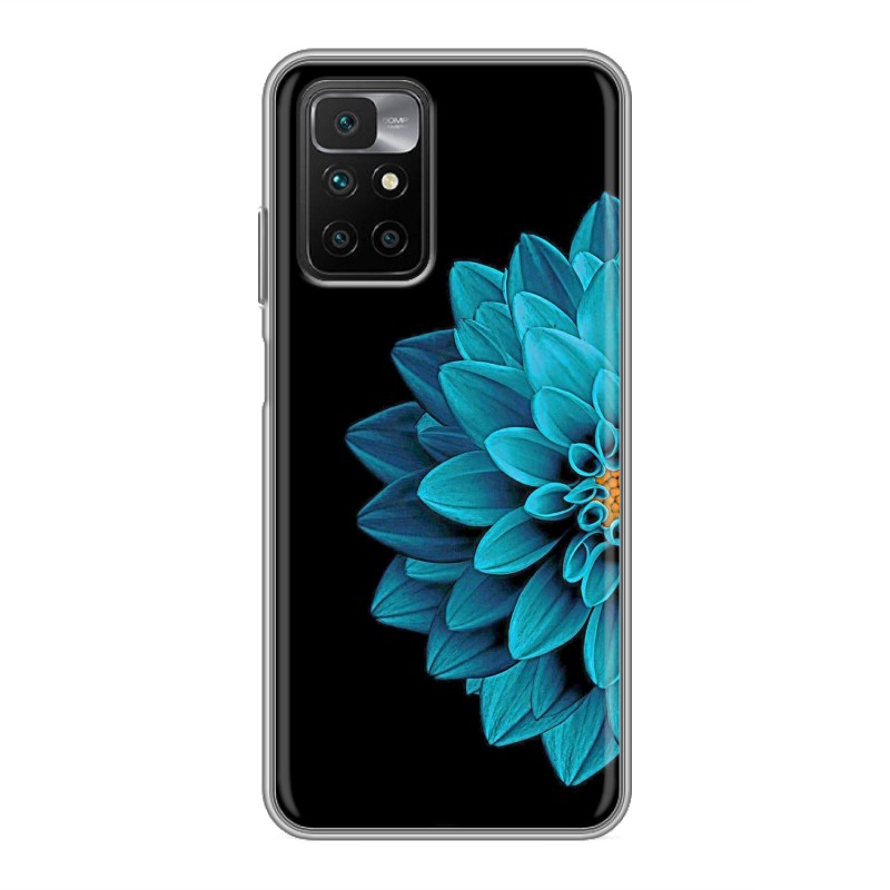 фото Дизайнерский силиконовый чехол для xiaomi redmi 10 цветок 100gadgets