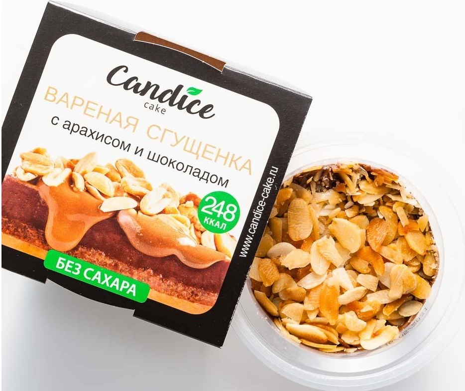 

Десерт Candice вареная сгущенка, с арахисом и шоколадом, без сахара, 100 г