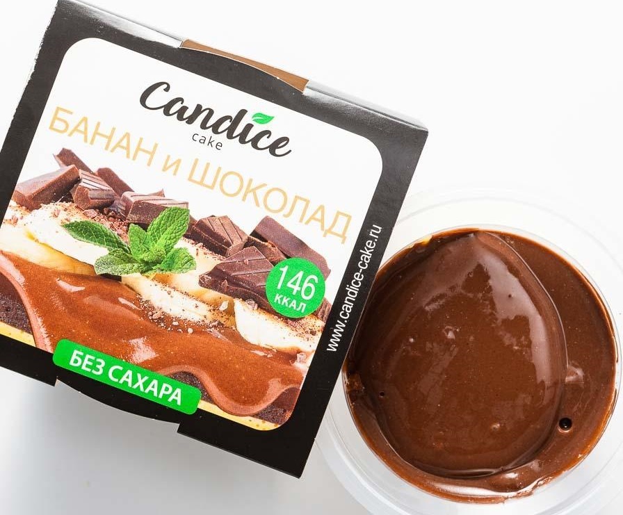 

Десерт Candice сливочный, банан и шоколад, без сахара, 100 г