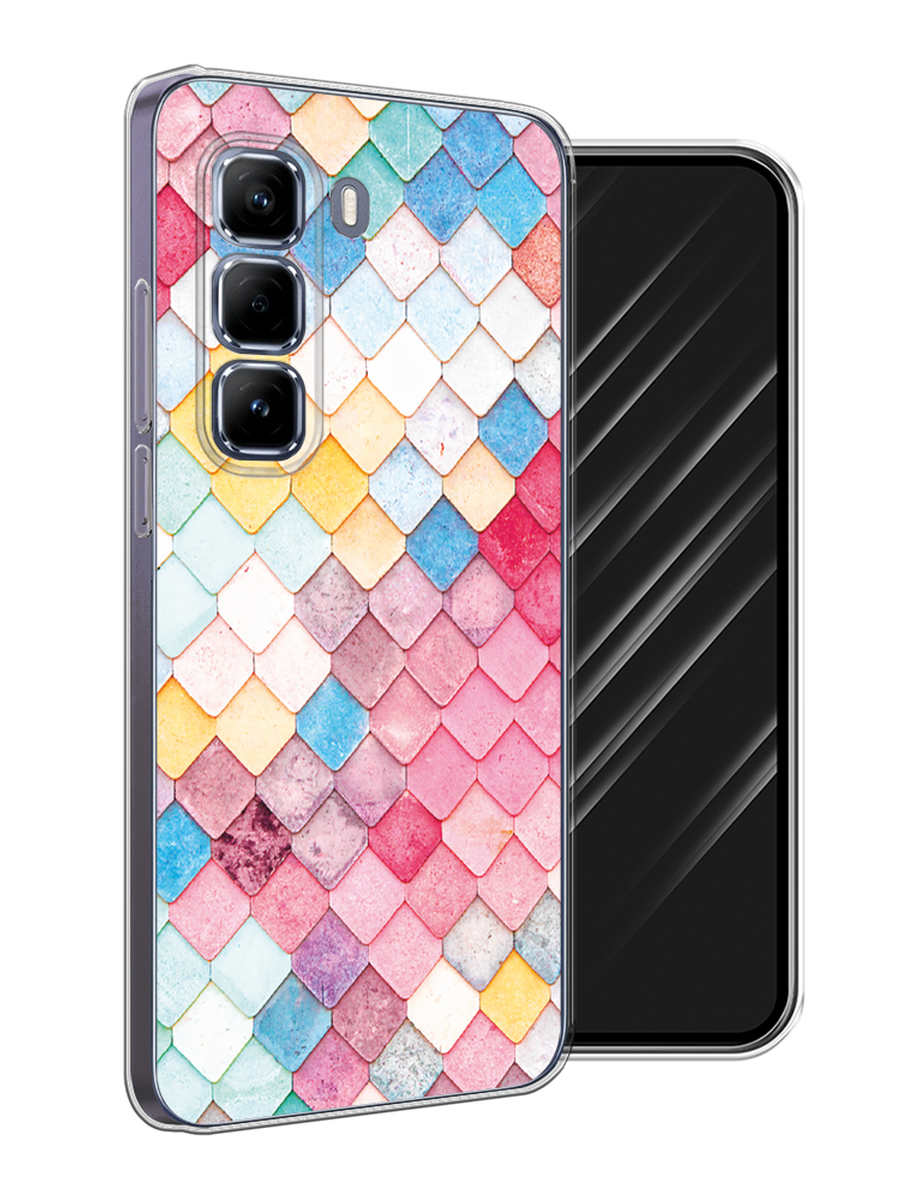 

Чехол Awog на Infinix Hot 50 Pro "Нежные ромбики", Красный, 3106950-1