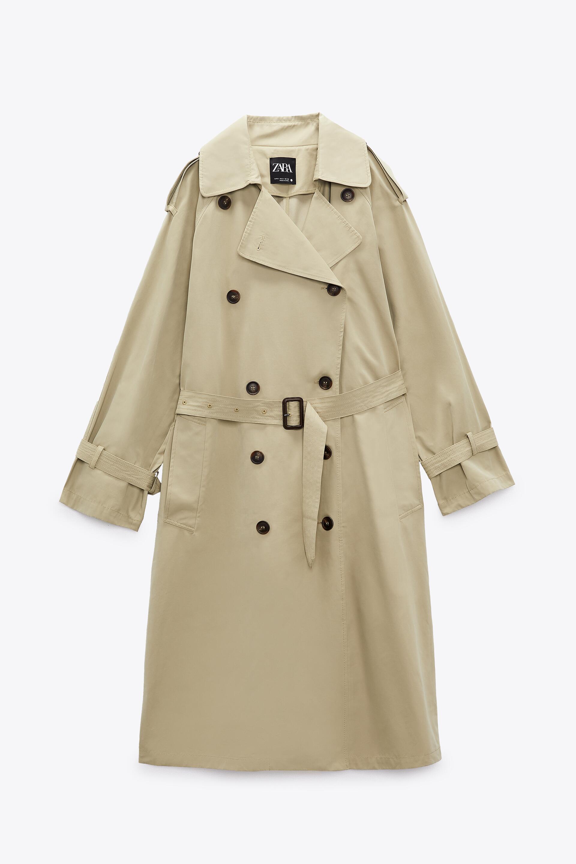 

Плащ женский ZARA 04369240 бежевый M, 04369240