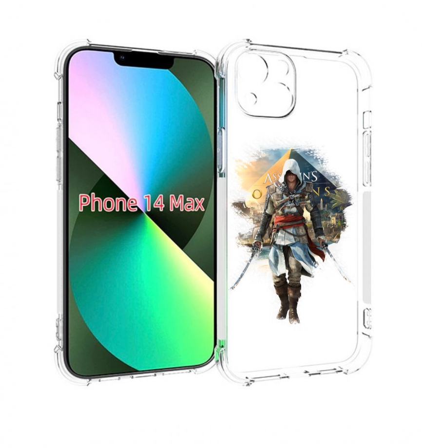 

Чехол MyPads Ассасин для iPhone 14 Plus (6.7), Прозрачный, Tocco