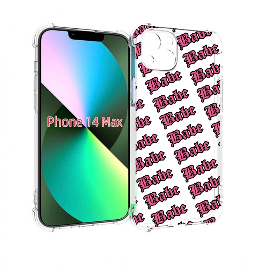 

Чехол MyPads Бабе для iPhone 14 Plus (6.7), Прозрачный, Tocco