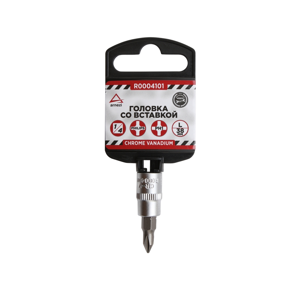 

Головка 1/4" со вставкой PH1 L=38, на холдере