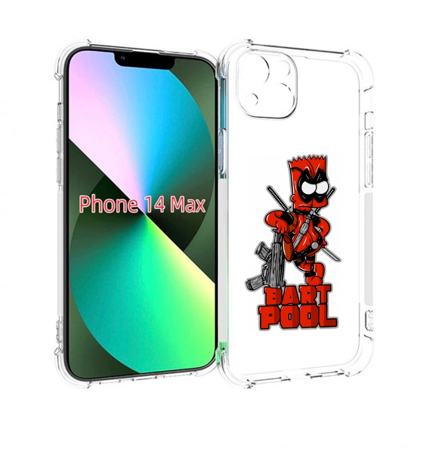 

Чехол MyPads Барт-Пул для iPhone 14 Plus (6.7), Прозрачный, Tocco