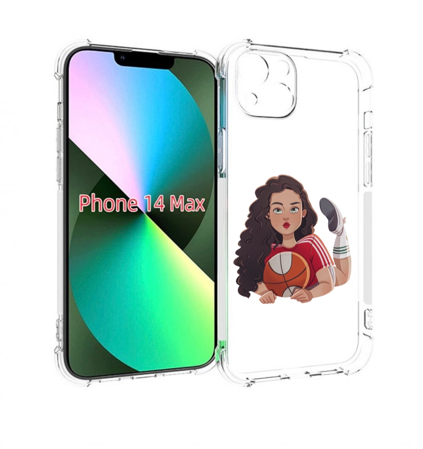 

Чехол MyPads Баскетболитска-в-гольфах женский для iPhone 14 Plus (6.7), Прозрачный, Tocco