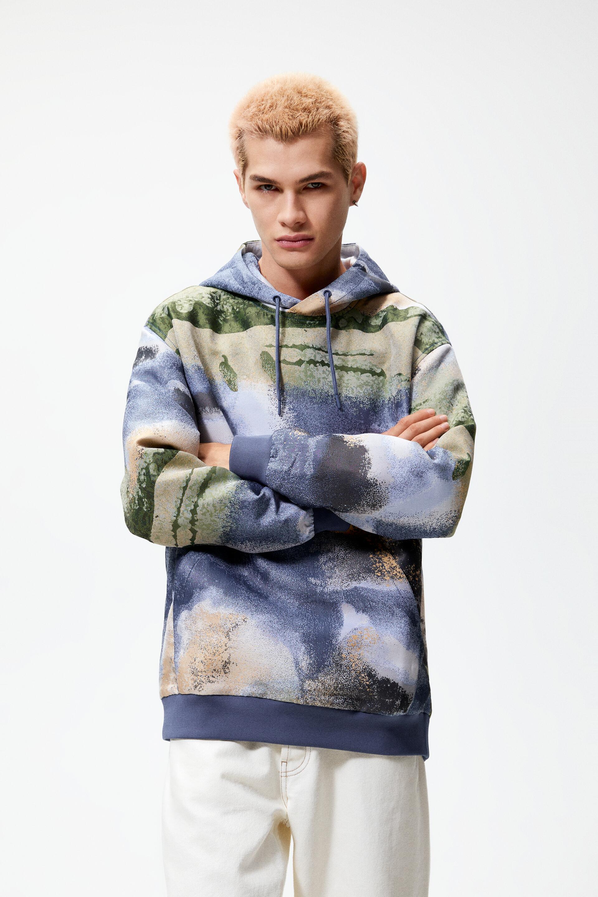 

Толстовка мужская ZARA 04432302 голубая S (доставка из-за рубежа), 04432302