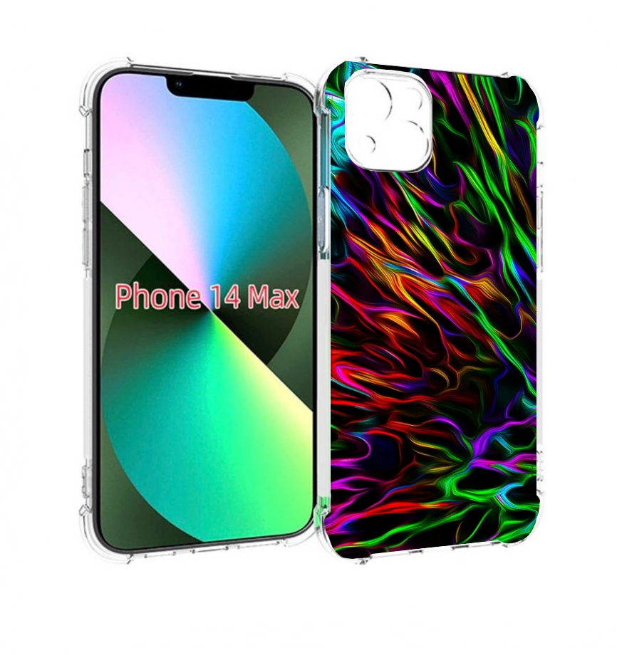 

Чехол MyPads Бензин для iPhone 14 Plus (6.7), Прозрачный, Tocco