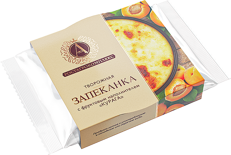 

Запеканка творожная Ростагрокомплекс с курагой, 13%, 100 г