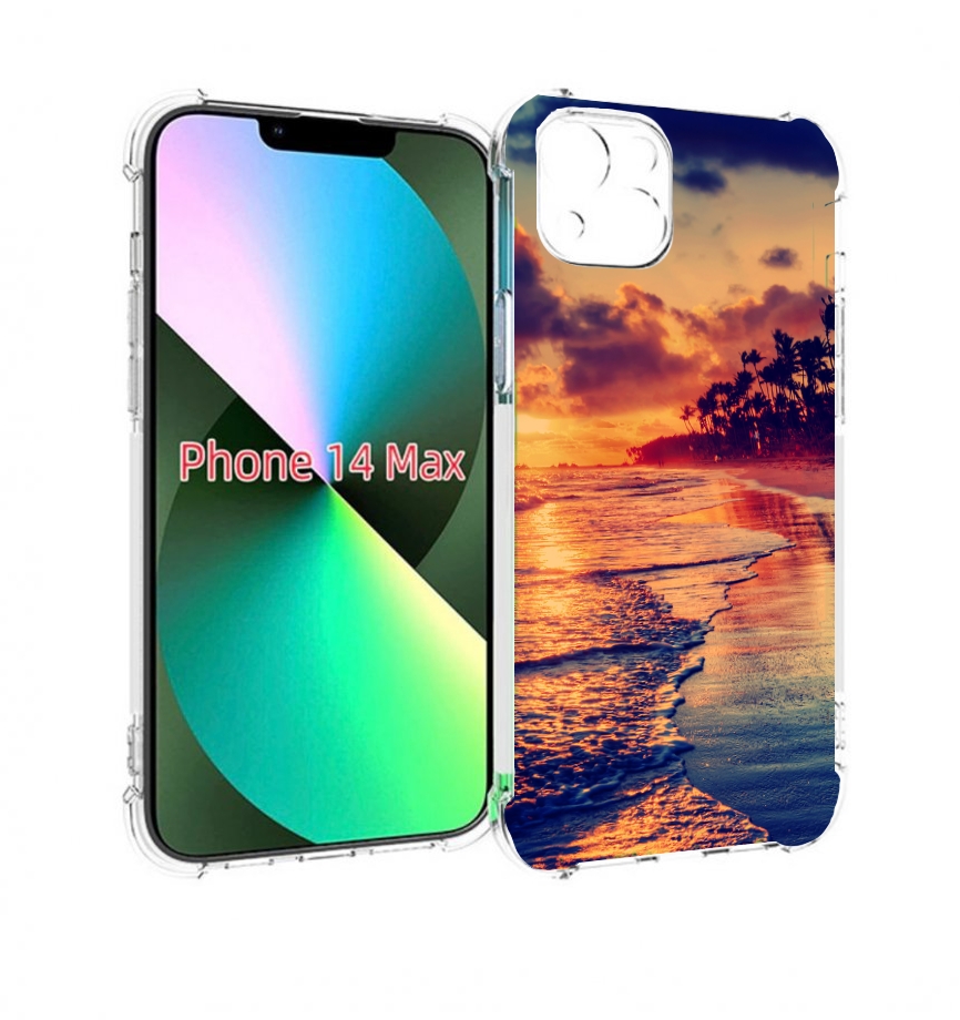 

Чехол MyPads Берег для iPhone 14 Plus (6.7), Прозрачный, Tocco