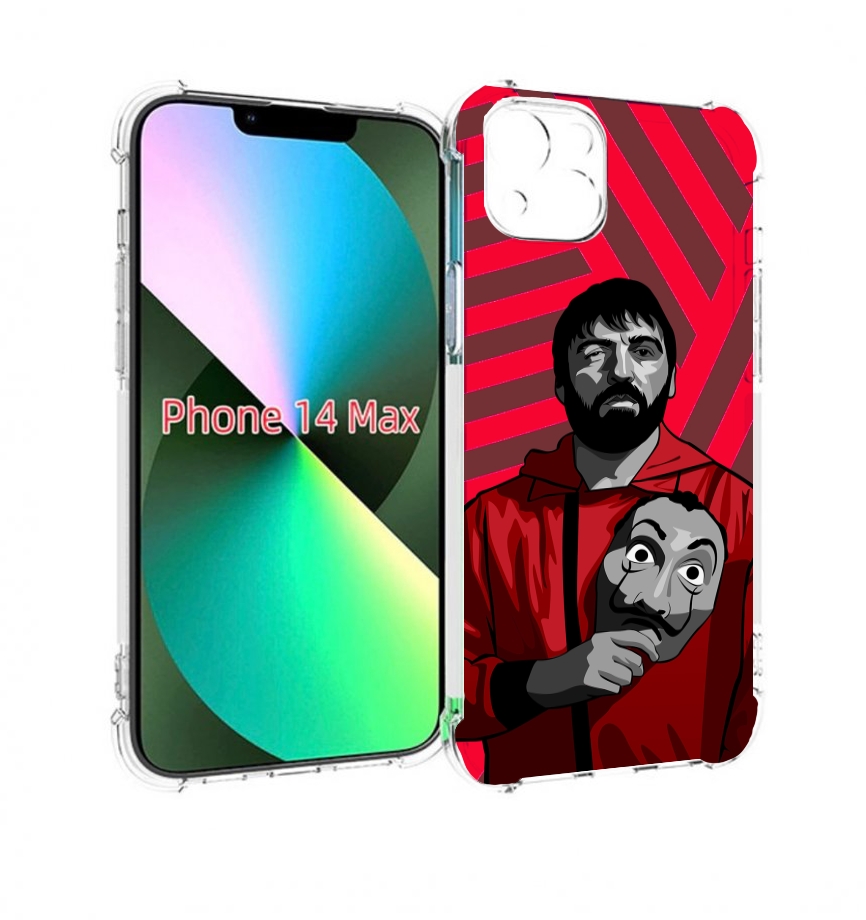 

Чехол MyPads Богата-Бумажный-дом для iPhone 14 Plus (6.7), Прозрачный, Tocco