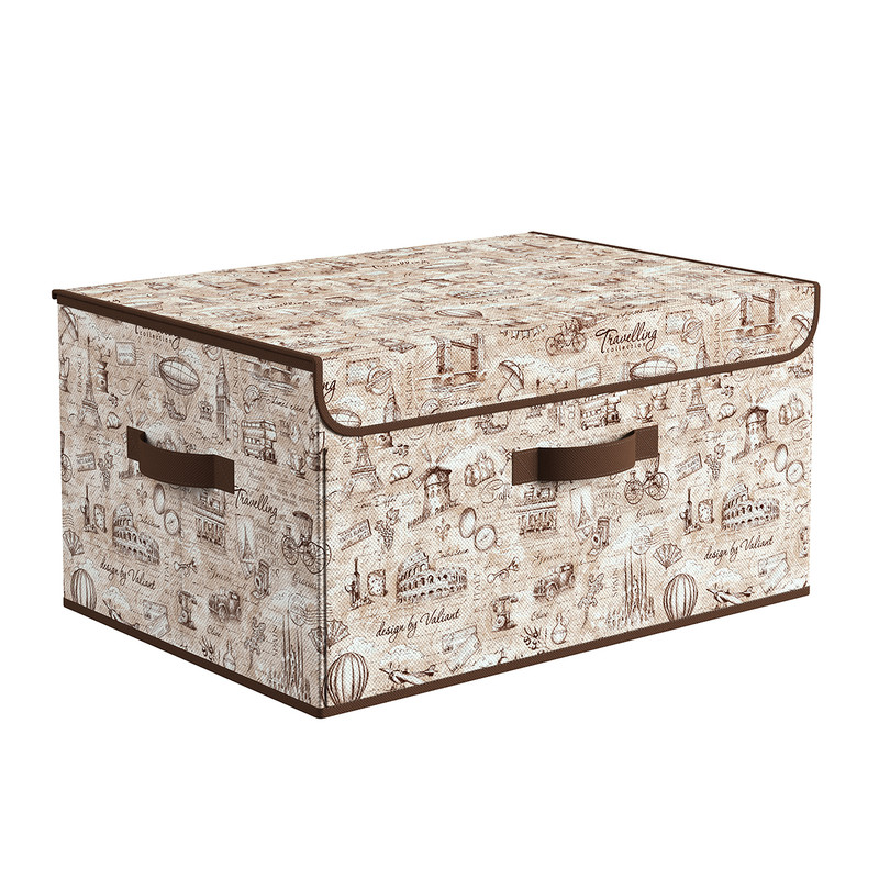 

Короб стеллажный Valiant с откидной стенкой, с крышкой, 50x35x25 см, BOX-DDM