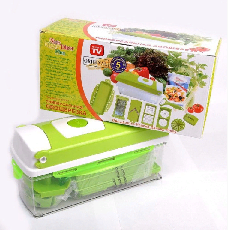 

Овощерезка "Nicer Dicer Plus", Зеленый, NI049203810383