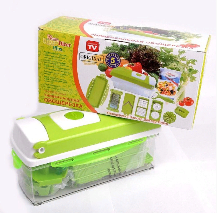 

Овощерезка Nicer Dicer Plus 2, Зеленый, NI049703810329