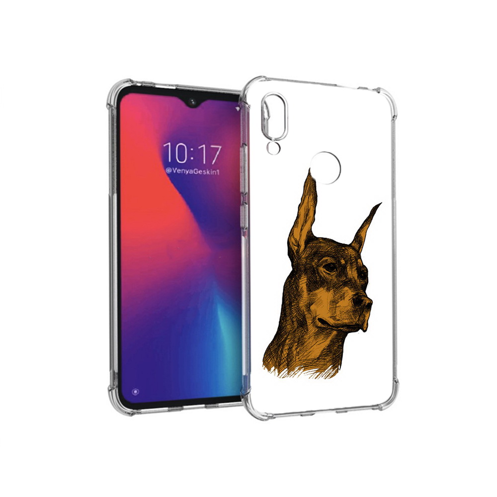 

Чехол MyPads Tocco для Xiaomi Redmi Note 7 скетч доберман (PT125338.275.605), Прозрачный, Tocco