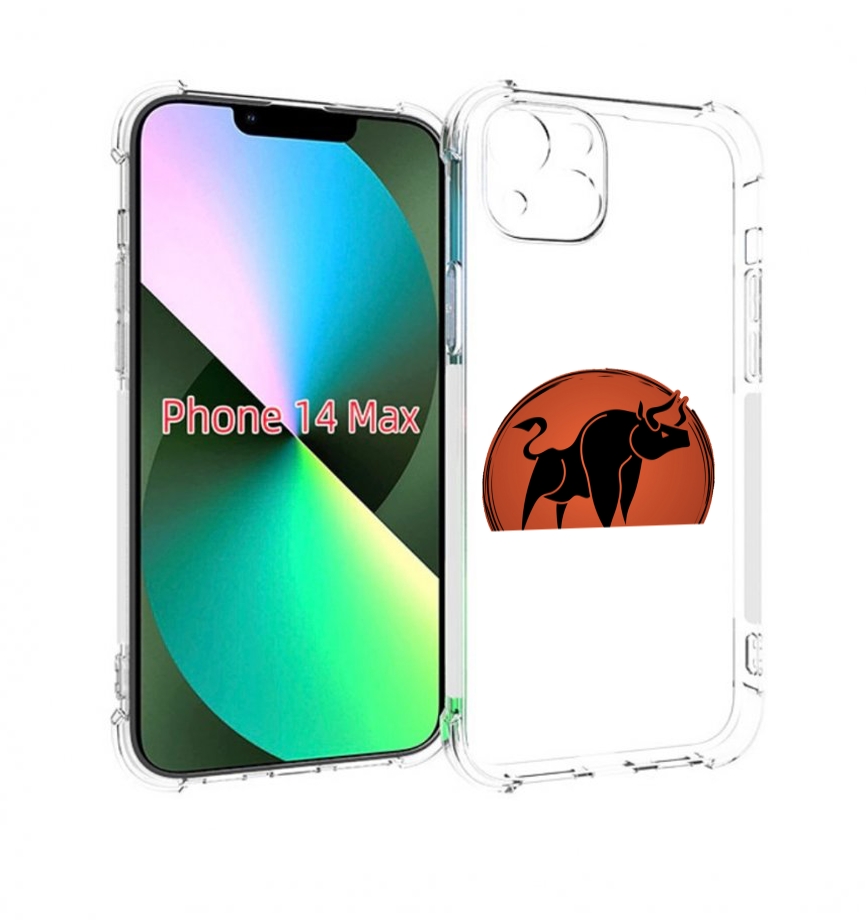 

Чехол MyPads Бык-2 для iPhone 14 Plus (6.7), Прозрачный, Tocco