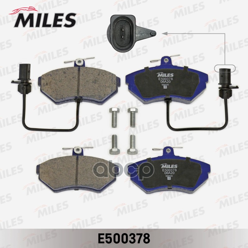 

Колодки Тормозные Audi A4 99-01; Vw Passat 97-01 Передние С Датчиком E5 Ceramic Miles Mile