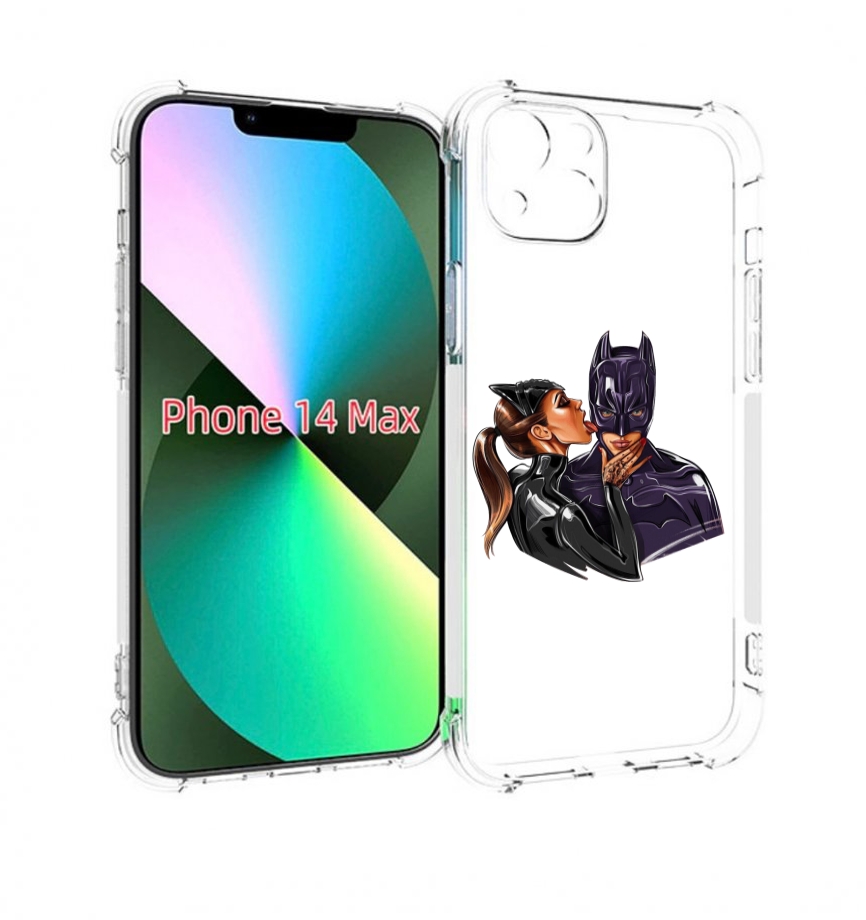 

Чехол MyPads Бэтман для iPhone 14 Plus (6.7), Прозрачный, Tocco