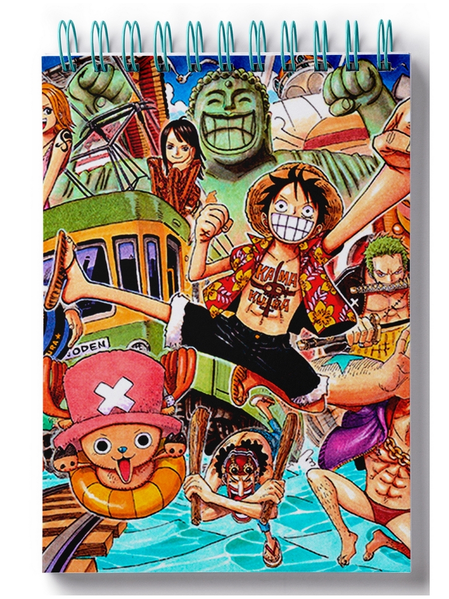 

Блокнот DRABS onepiece, герои на фоне воды