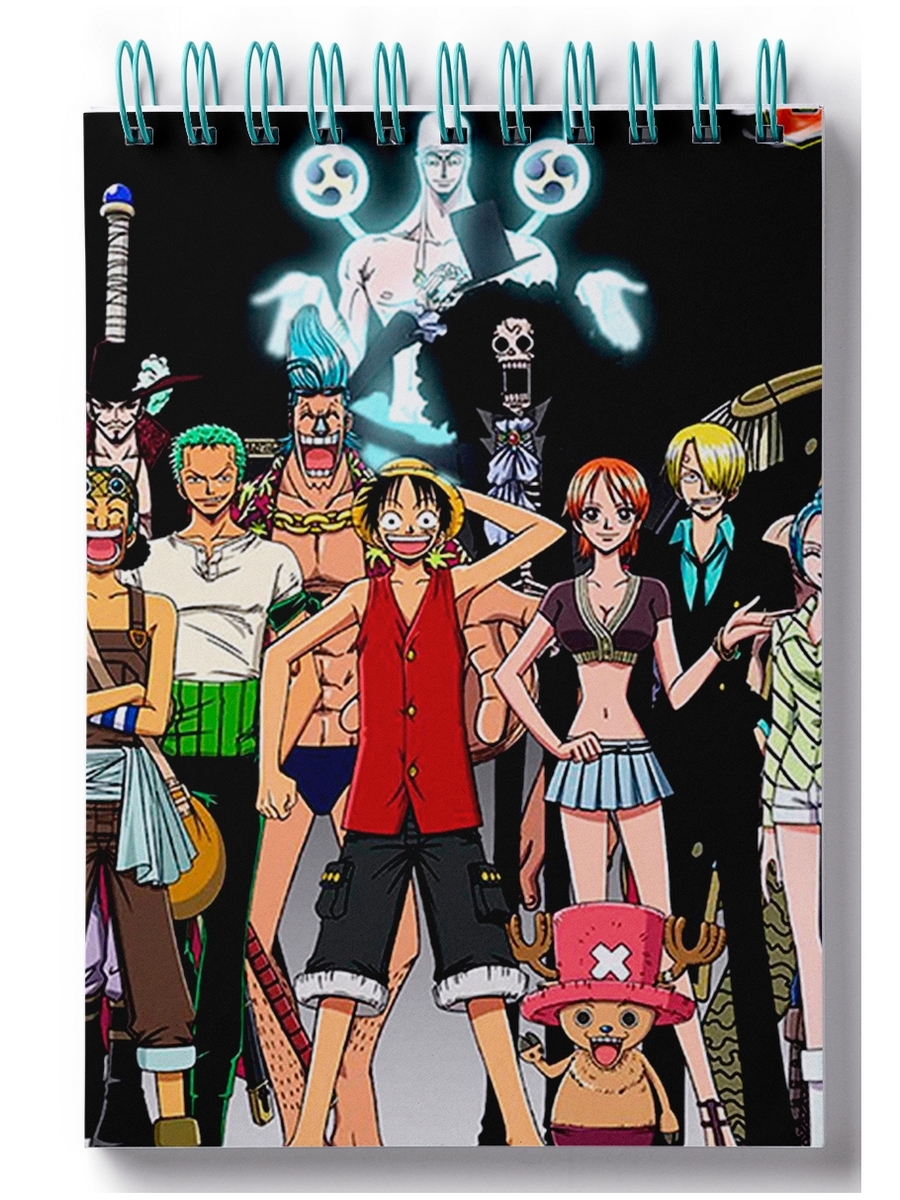 

Блокнот DRABS onepiece, герои на черном фоне