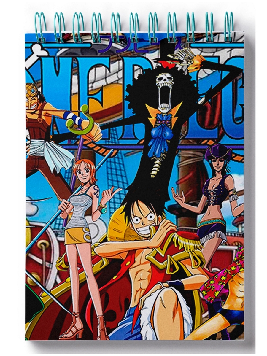 

Блокнот DRABS onepiece, пиратский череп, корабль, герои