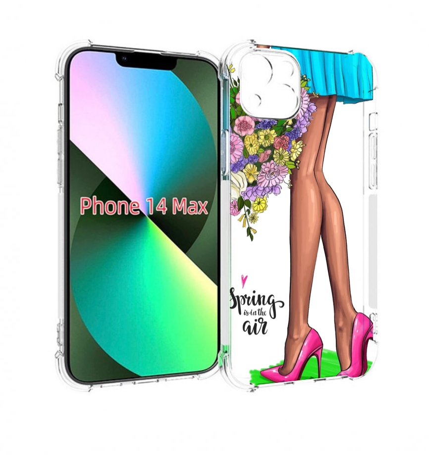 

Чехол MyPads Весна-в-воздухе женский для iPhone 14 Plus (6.7), Прозрачный, Tocco