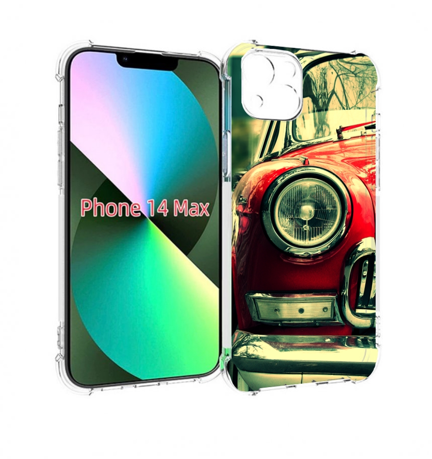

Чехол MyPads Винтажная-машина мужской для iPhone 14 Plus (6.7), Прозрачный, Tocco