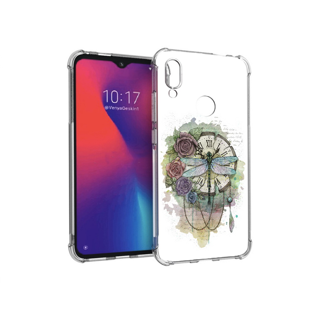 Чехол MyPads Tocco для Xiaomi Redmi Note 7 старинные часы в цветах (PT125338.275.621)