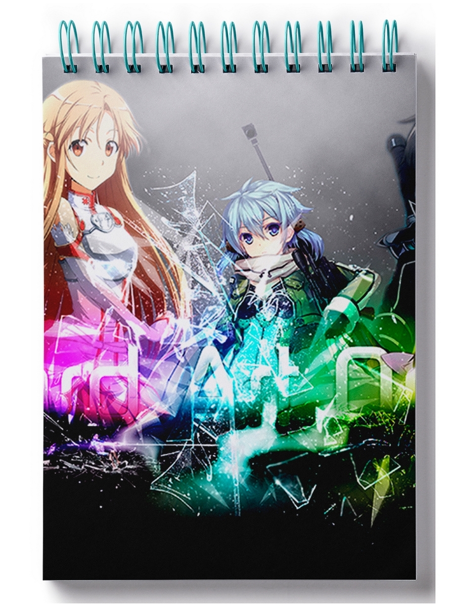 

Блокнот DRABS Sword Art Online, герои и надпись
