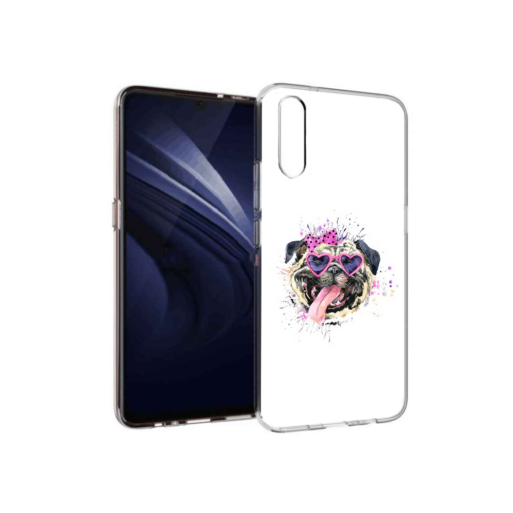 

Чехол MyPads Tocco для Vivo V17 Neo Веселая собака (PT226959.388.43), Прозрачный, Tocco