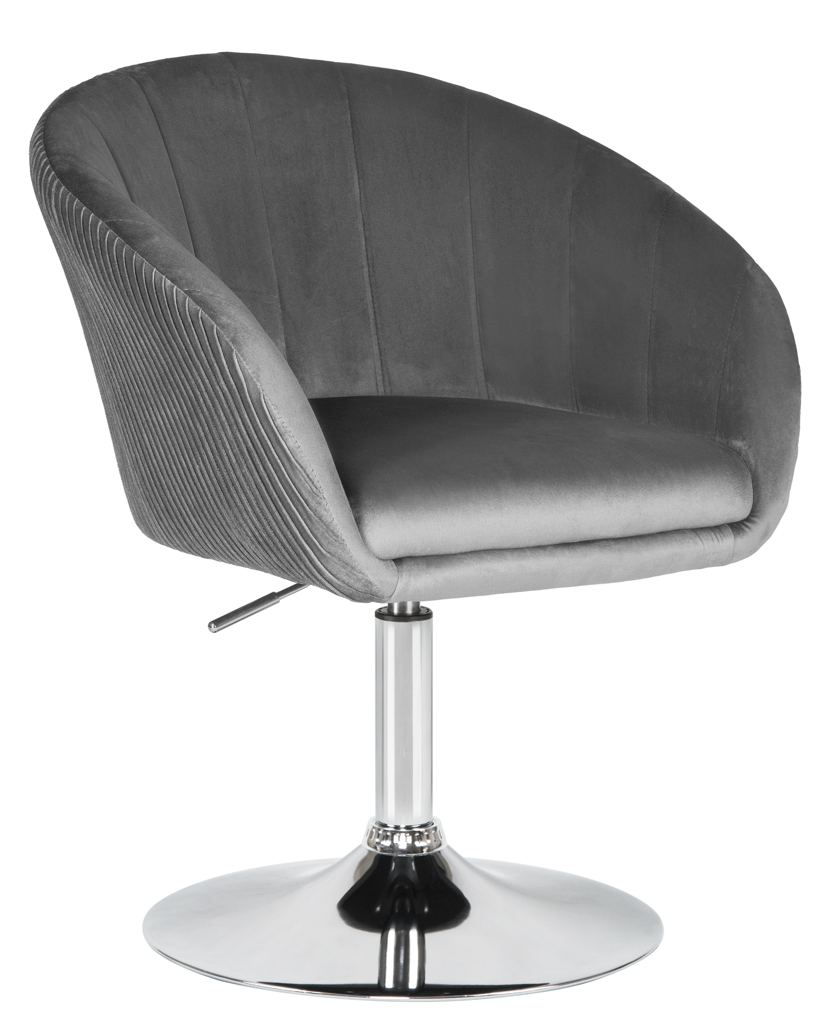 Кресло дизайнерское Империя стульев EDISON серый велюр
