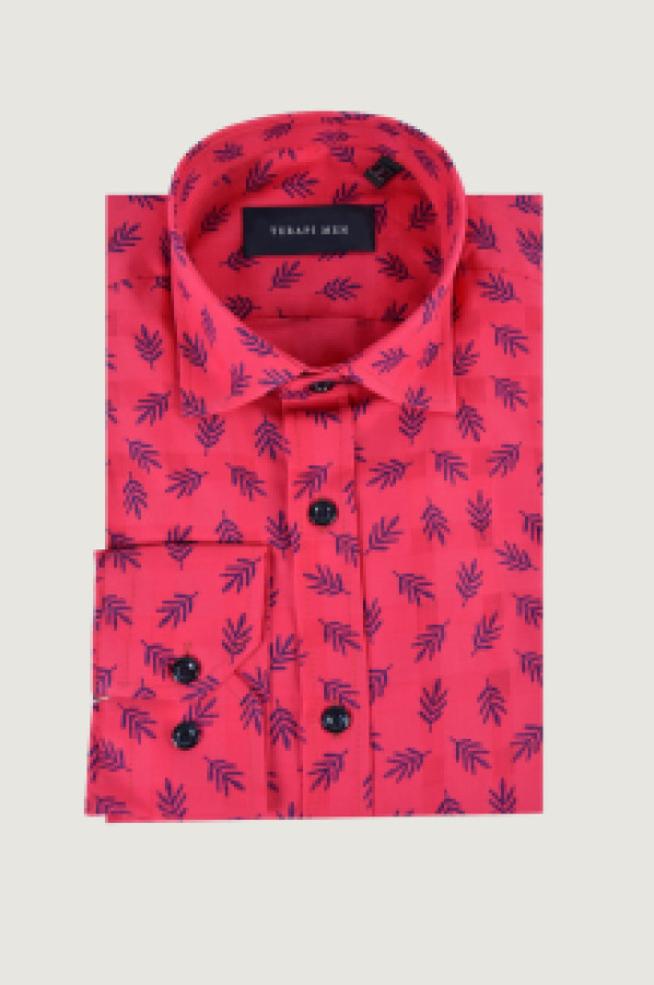 Рубашка мужская Terapi Giyim 23283 розовая L (доставка из-за рубежа)