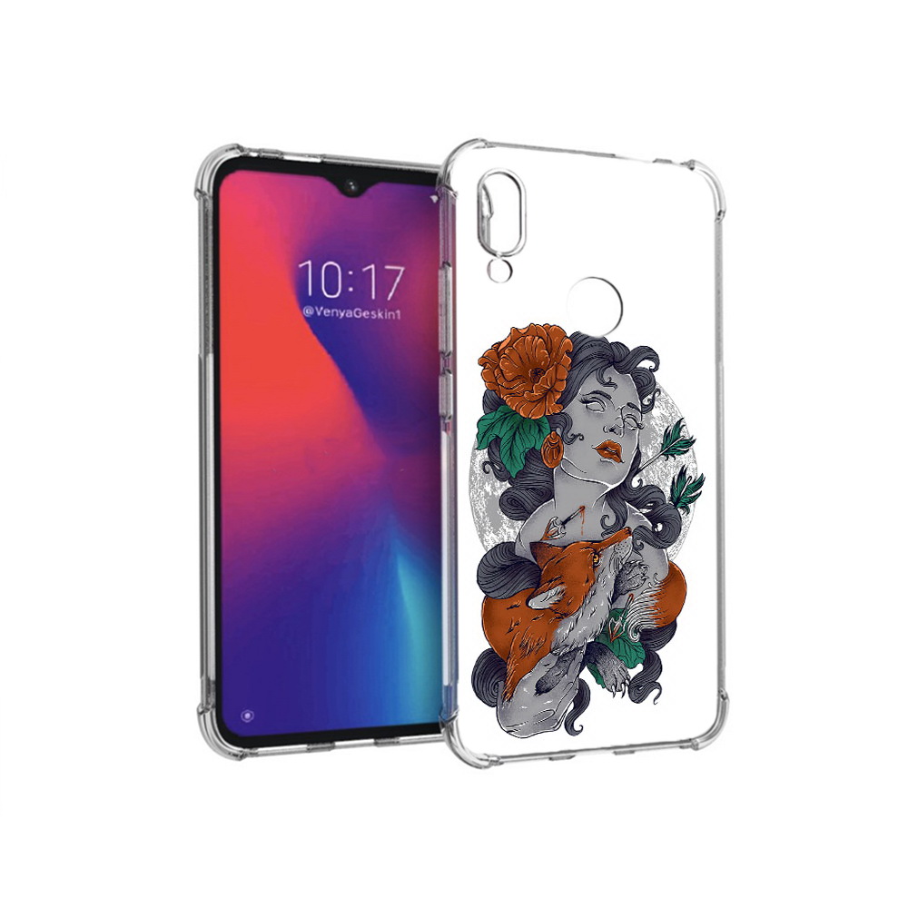 

Чехол MyPads Tocco для Xiaomi Redmi Note 7 темная девушка с лисой (PT125338.275.639), Прозрачный, Tocco