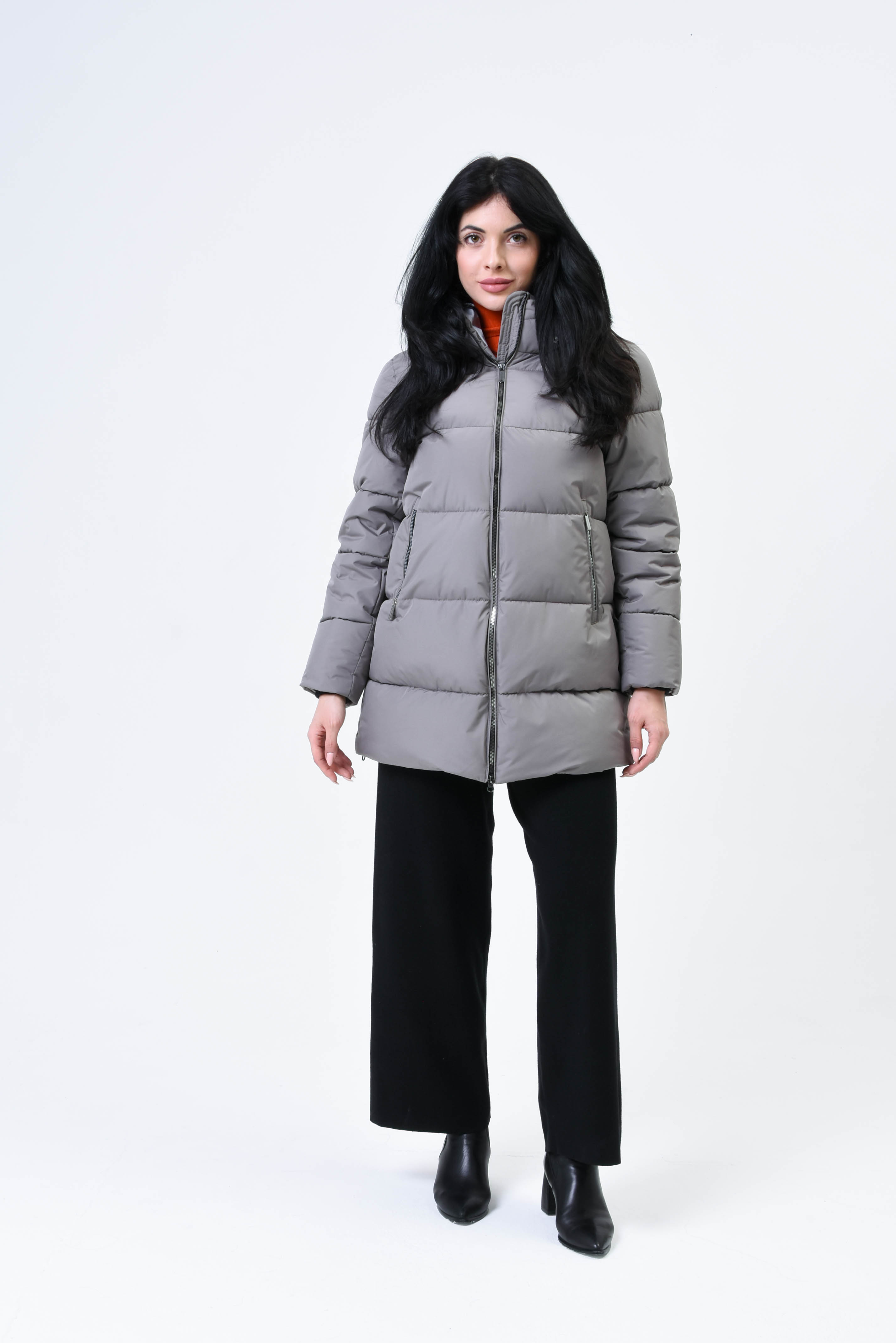 

Пальто женское Maritta 26-3026-10 серое 38 EU, 26-3026-10