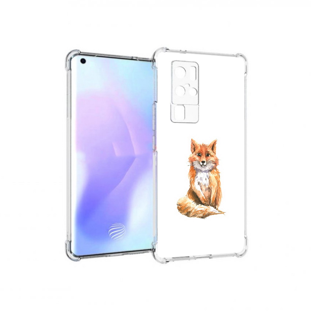 

Чехол MyPads Tocco для Vivo X50 Pro детская лиса (PT226970.404.320), Прозрачный, Tocco