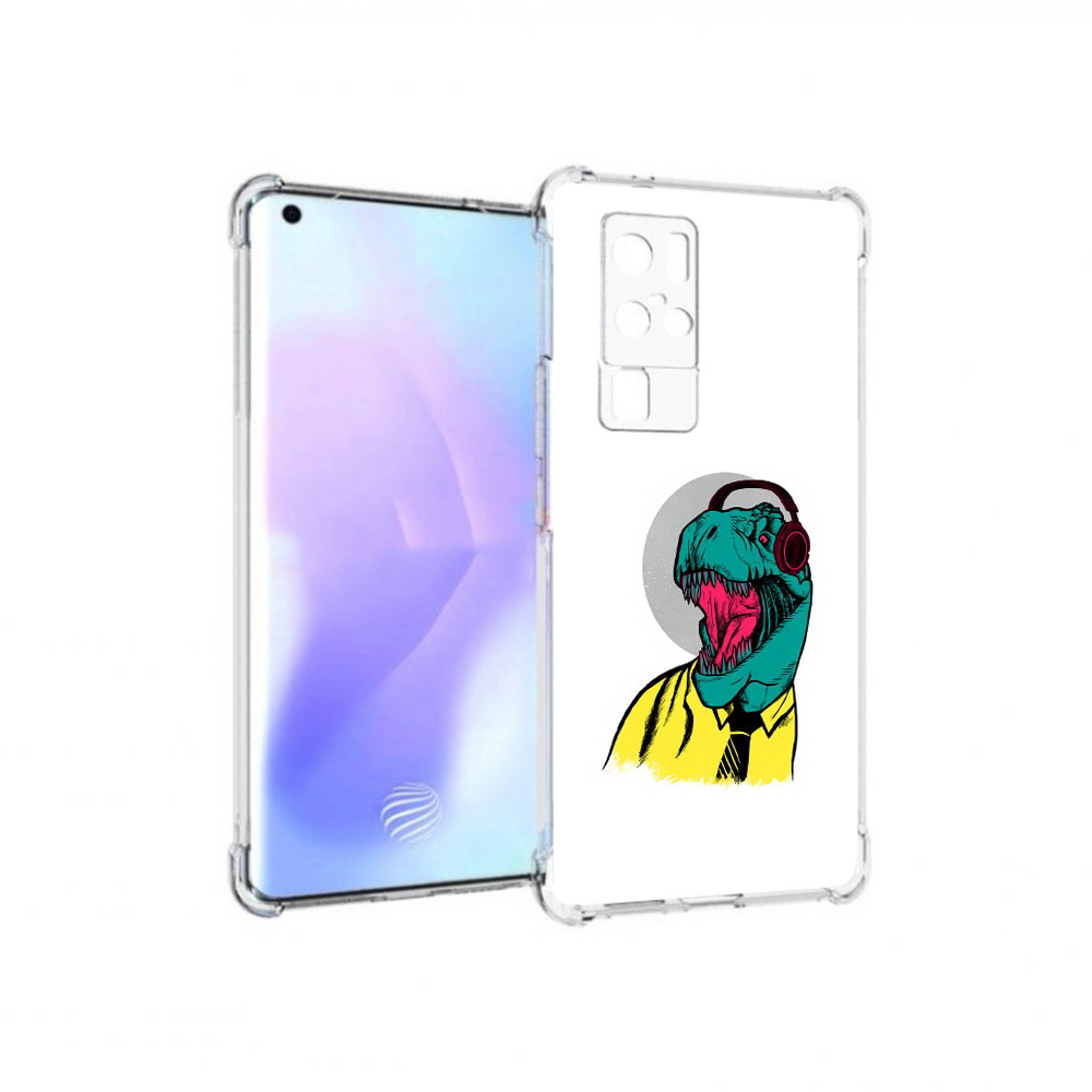 

Чехол MyPads Tocco для Vivo X50 Pro дино (PT226970.404.326), Прозрачный, Tocco