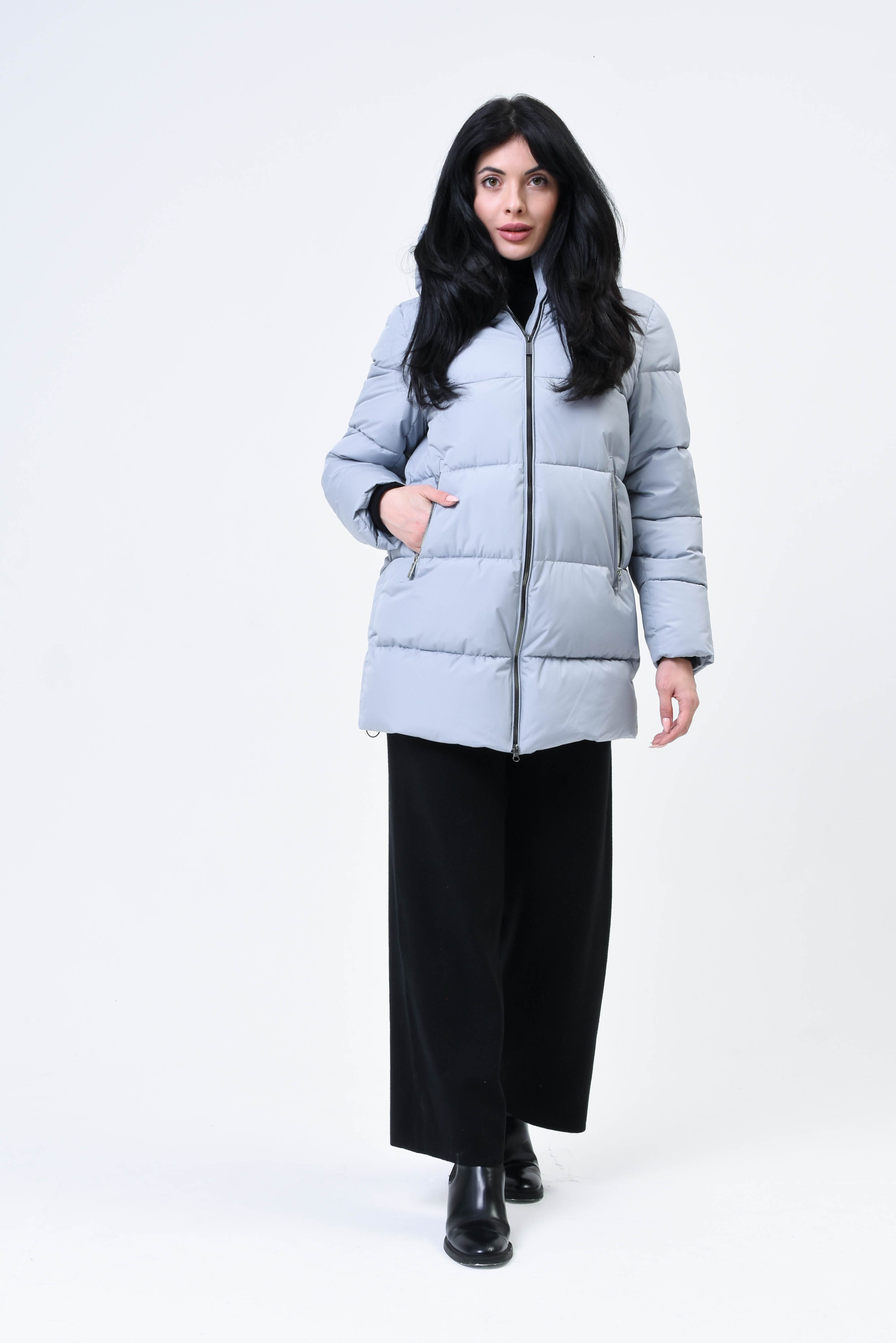 

Пальто женское Maritta 26-3026-10 голубое 40 EU, 26-3026-10
