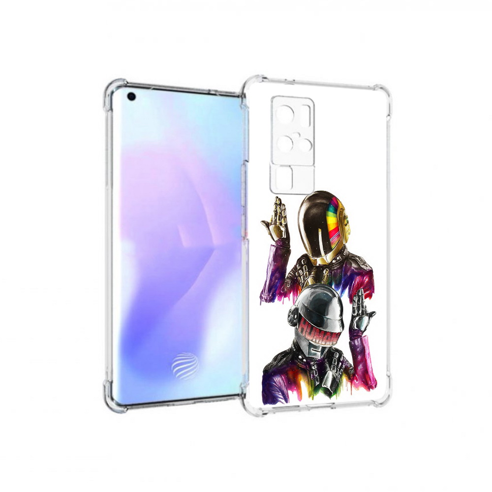 

Чехол MyPads Tocco для Vivo X50 Pro диско космонавты (PT226970.404.329), Прозрачный, Tocco