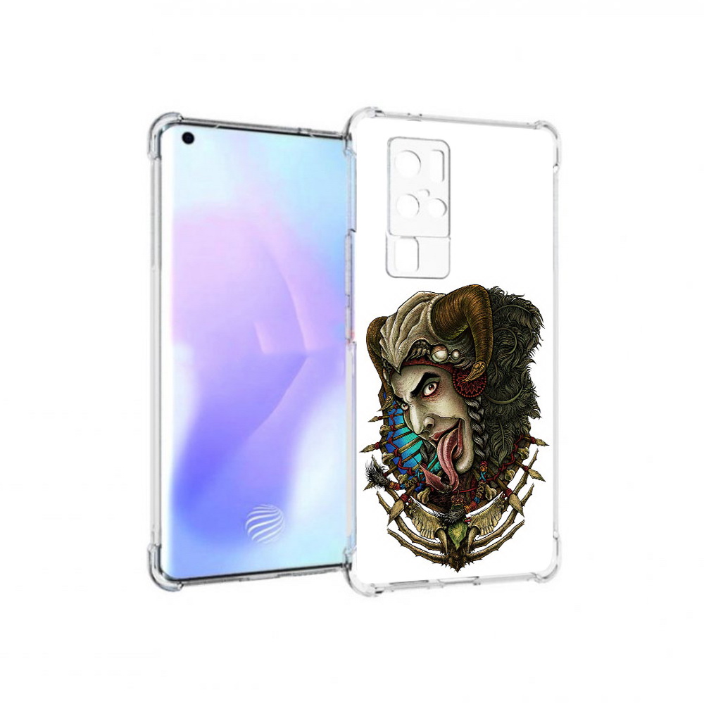 

Чехол MyPads Tocco для Vivo X50 Pro длинный язык (PT226970.404.330), Прозрачный, Tocco