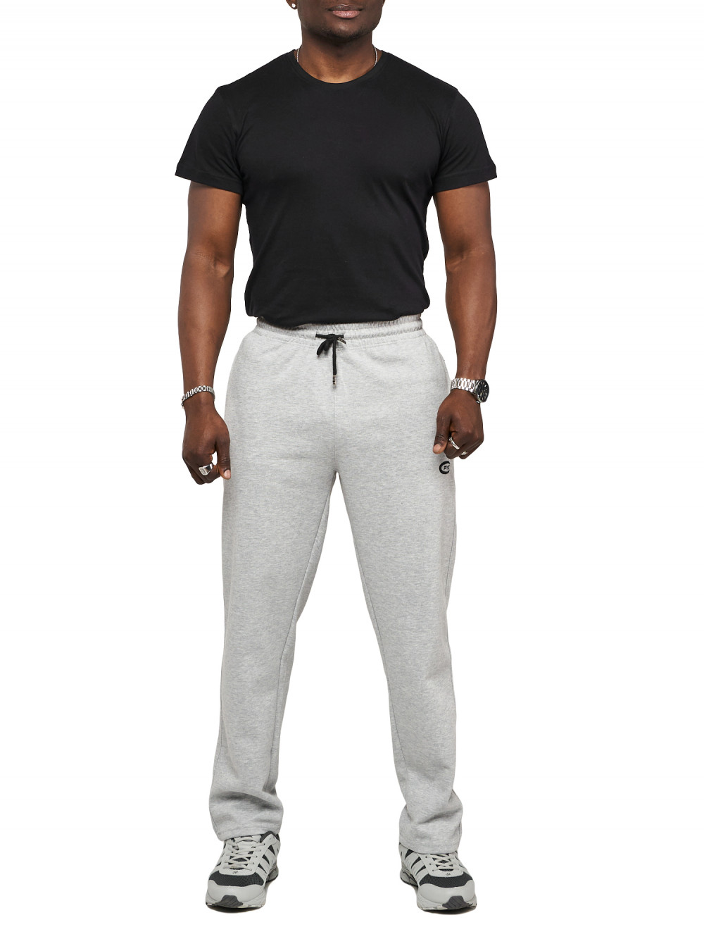 

Спортивные брюки мужские NoBrand AD061 серые 50 RU, Серый, AD061