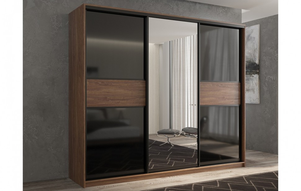 

Шкаф-купе 3-х дверный Кааппи 9 Морское Дерево Винтаж 180х60х230 см, KAAPPI3-35-9-5