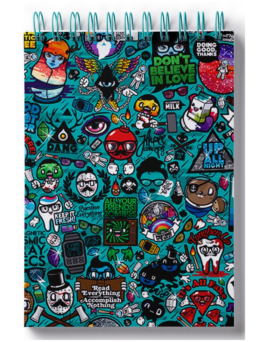

Блокнот DRABS Stickers, разные игровые стикеры
