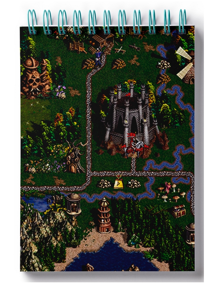 

Блокнот DRABS Heroes of might and magic, Герои меча и магии. Карта игры