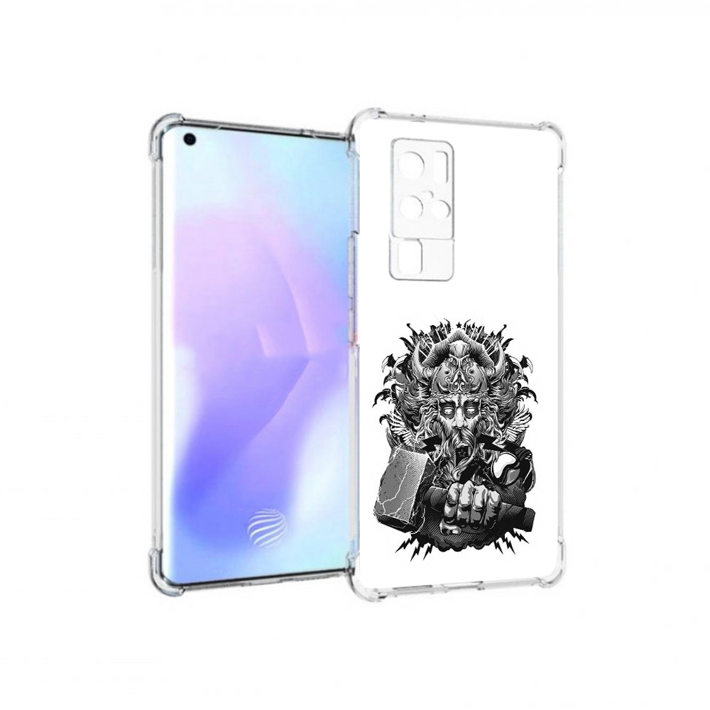

Чехол MyPads Tocco для Vivo X50 Pro злой тор (PT226970.404.363), Прозрачный, Tocco