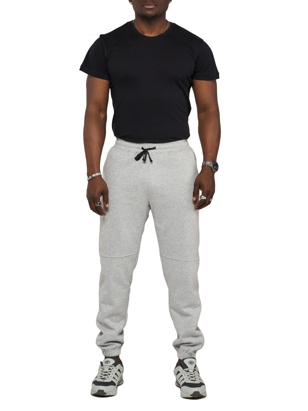 

Спортивные брюки мужские NoBrand AD062 серые 52 RU, Серый, AD062