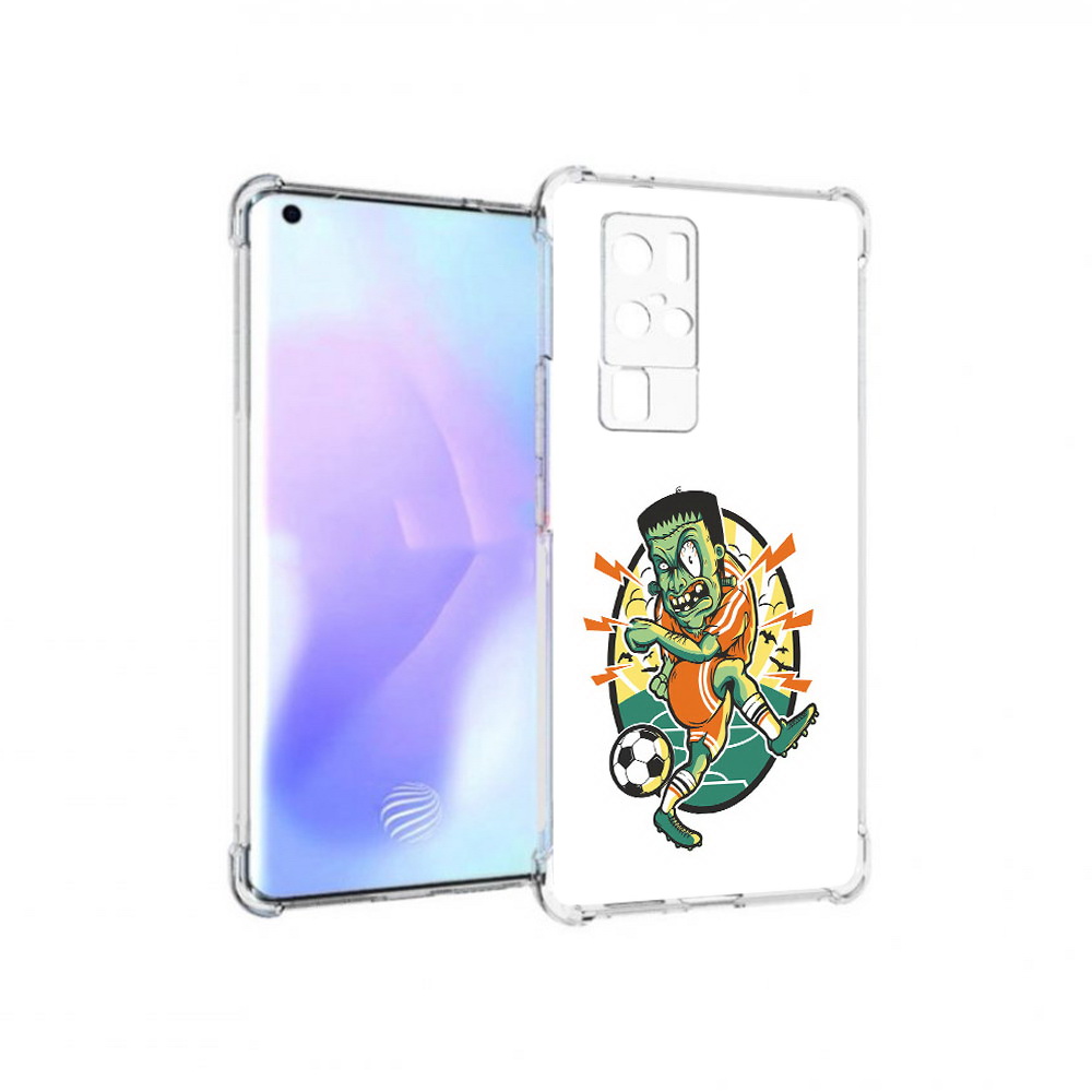 

Чехол MyPads Tocco для Vivo X50 Pro зомби футболист (PT226970.404.368), Прозрачный, Tocco