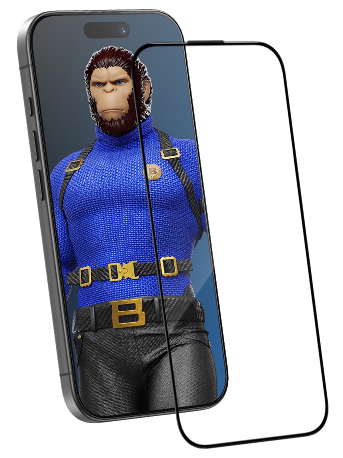 

Cтекло BlueO для iPhone 16 Pro Max 3D Crystal Anti-Scratch с покрытием от царапин
