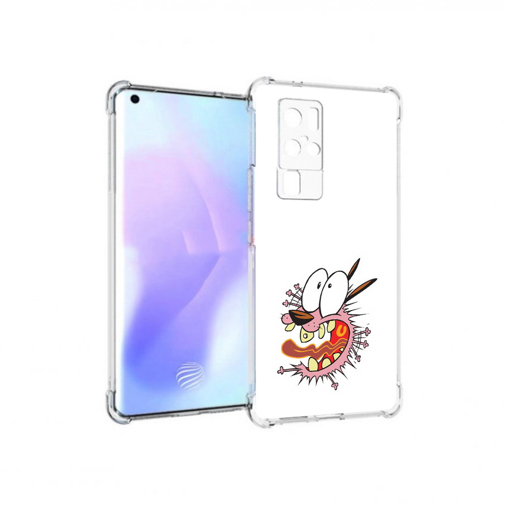 

Чехол MyPads Tocco для Vivo X50 Pro испуганный бобик (PT226970.404.381), Прозрачный, Tocco