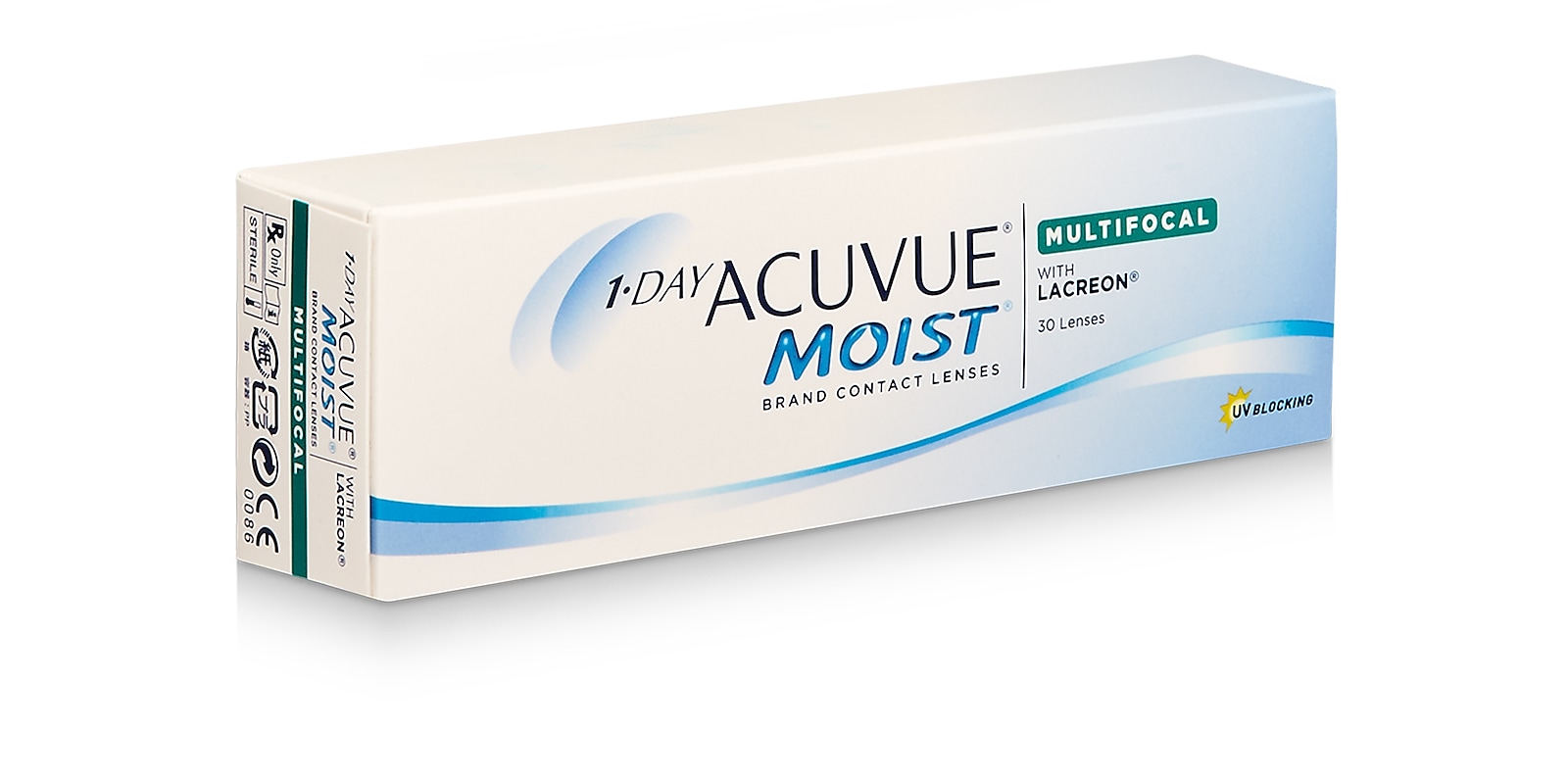 

Мультифокальные линзы Acuvue 1-Day Moist Multifocal, 30 линз, Add Low -9,00 BC 8,4
