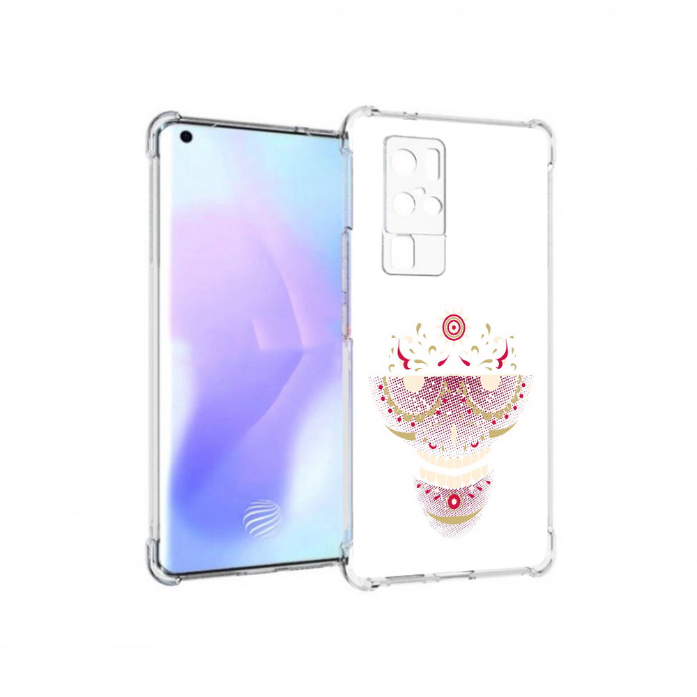 Чехол MyPads Tocco для Vivo X50 Pro карнавальный скелет абстракция (PT226970.404.386)